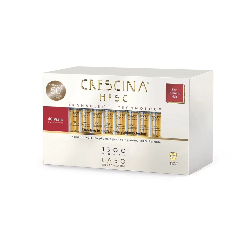 CRESCINA Transdermic HFSC 100% Treatment 1300 Woman 40 vials