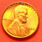 1948-D Lincoln Wheat Cent Penny GEM RED BU From an Original Bank Roll