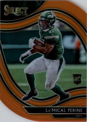 2020 Select Prizm Orange Die Cut #380 La'Mical Perine - FB
