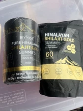  Pure Himalayan Shilajit Gold Gummies with Ashwaganda 3000 MG 60 Gummies