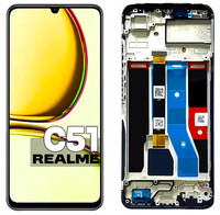 Original Lcd-Touchscreen-Display FüR Realme C51 RMX3830 Mit Blende
