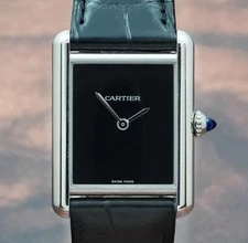 Cartier Tank Must LM WSTA0072 Quartz Black Dial Stainless steel 2024 Mens Watch