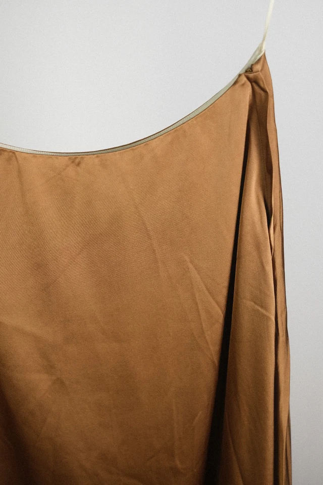 MARNI Asymmetric Skirt | Chocolate Brown | Silk Lining | Size 40 | Made in Italy - Image 3 of 4