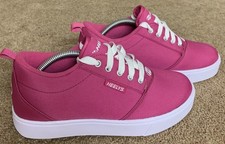 Heelys Pro 20 Pink White Canvas HE00026651 Youth Size 6 / Women 7 Wheeled Shoes