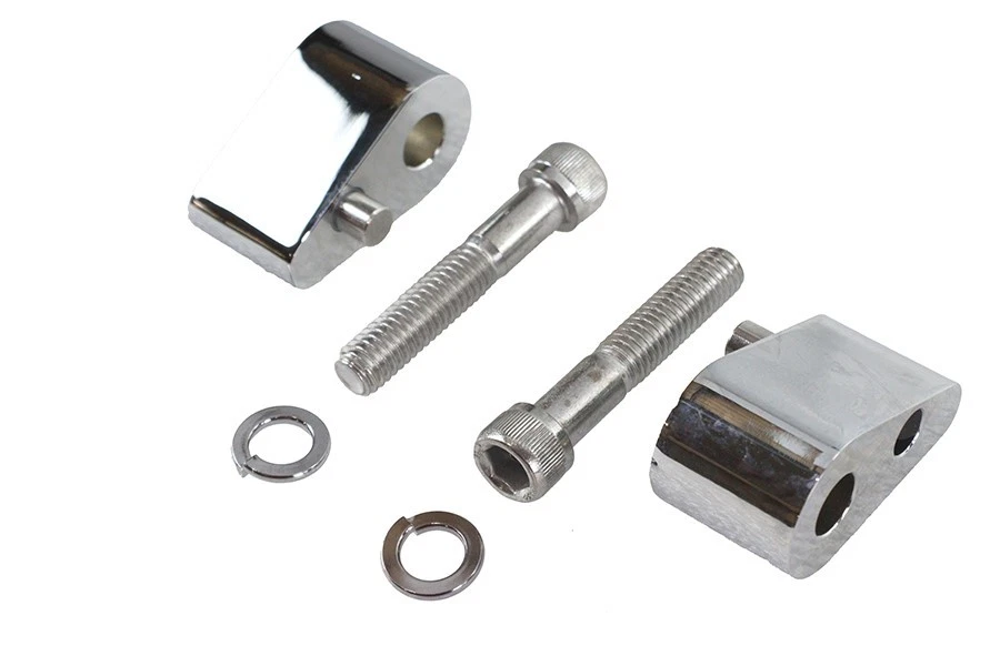 Extensión de piso de pasajero cromada para Harley FLT Touring FLHT Electra Glide Foto 2 de 4