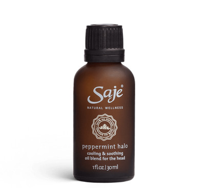 Saje Peppermint Halo Roll-On Refill, Essential Oils for Skin, Aromatherapy Oils