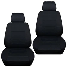 Front set car seat covers fits Nissan Rogue 2008-2020  solid black