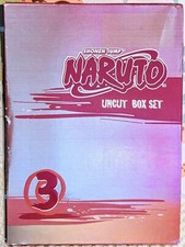 Naruto UNcut Box Set 3 DVD 2007 w Storyboard Booklet Pre-owned Shonen Jump Anime