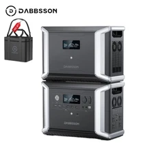 Dabbsson 5330Wh Solar Generator Portable Power Station + Extra Battery Off-Grid