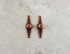 Dollhouse Miniature Doorknobs Handles Fancy Bronze 1 Set 1:12 Scale CLA05511