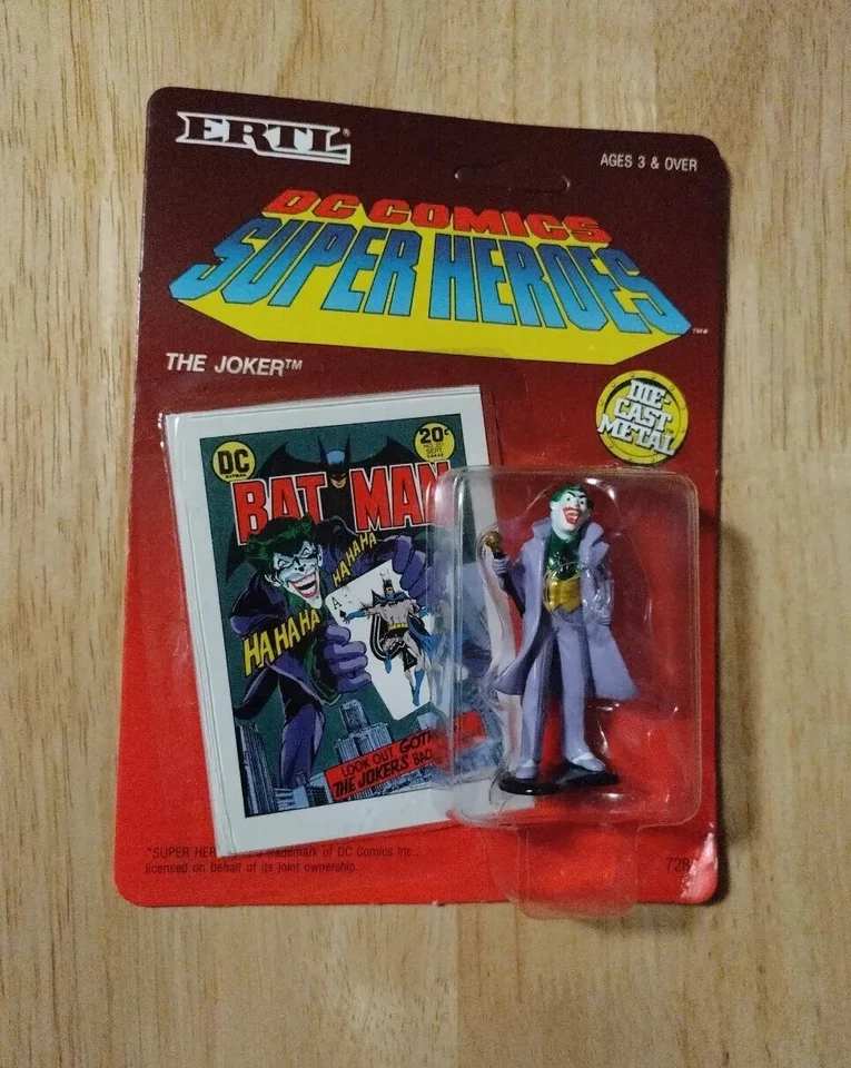 DC Comics Super Heroes Diecast Figuras Por ERTL Juego de 5 Superman Batman 1990 Sin usar, en caja Foto 3 de 4