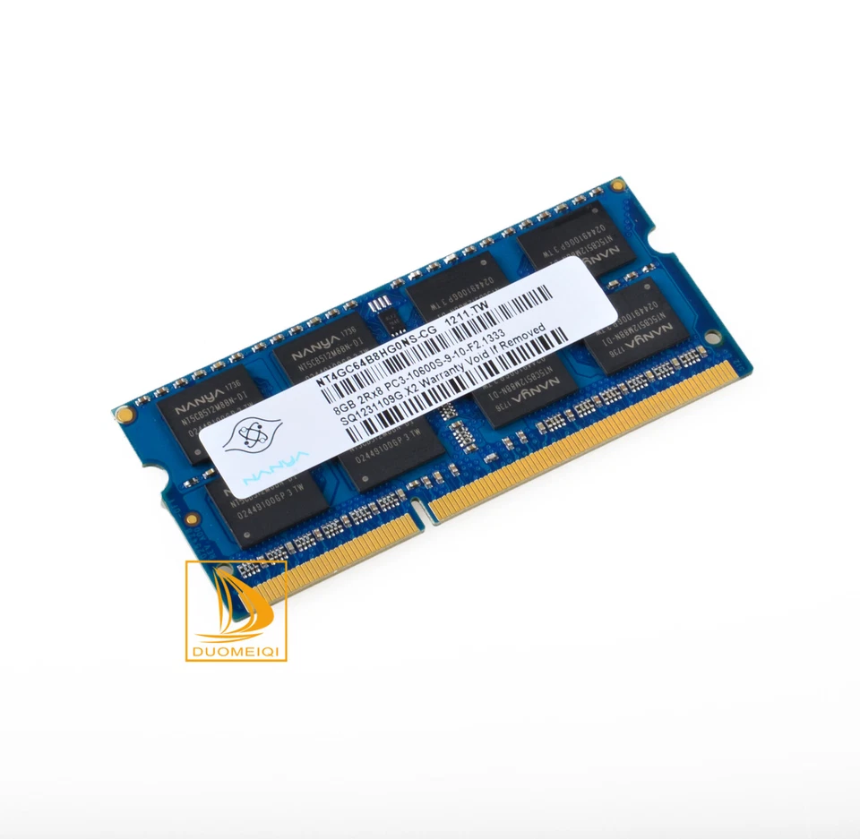 2pcs Nanya 8GB 2RX8 PC3-10600S DDR3 1333Mhz 204Pin SODIMM Laptop Memory RAM - Image 4 of 4