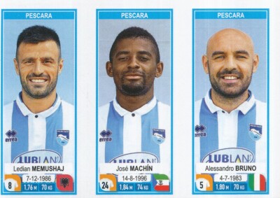 692 MEMUSHAJ / MACHIN / BRUNO # PESCARA FUSSBALL STICKER PANINI FUSSBALLER 2020
