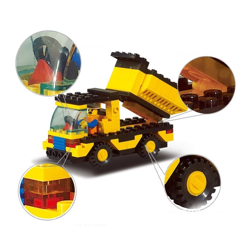 KidsToys Truck Toy DIY Building Blocks Toys Construction Vehicles Action Figure  - Image 3 of 3