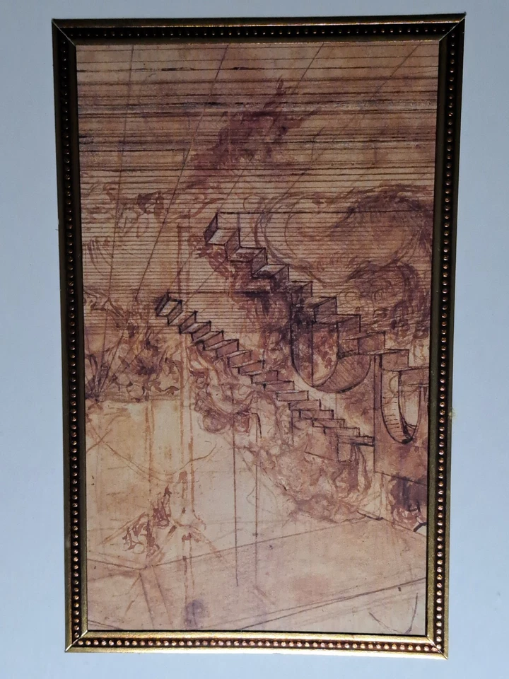 Impresión enmarcada Ballard Designs 24" x 12" - Adoración de los Reyes Magos - DaVinci Foto 3 de 4