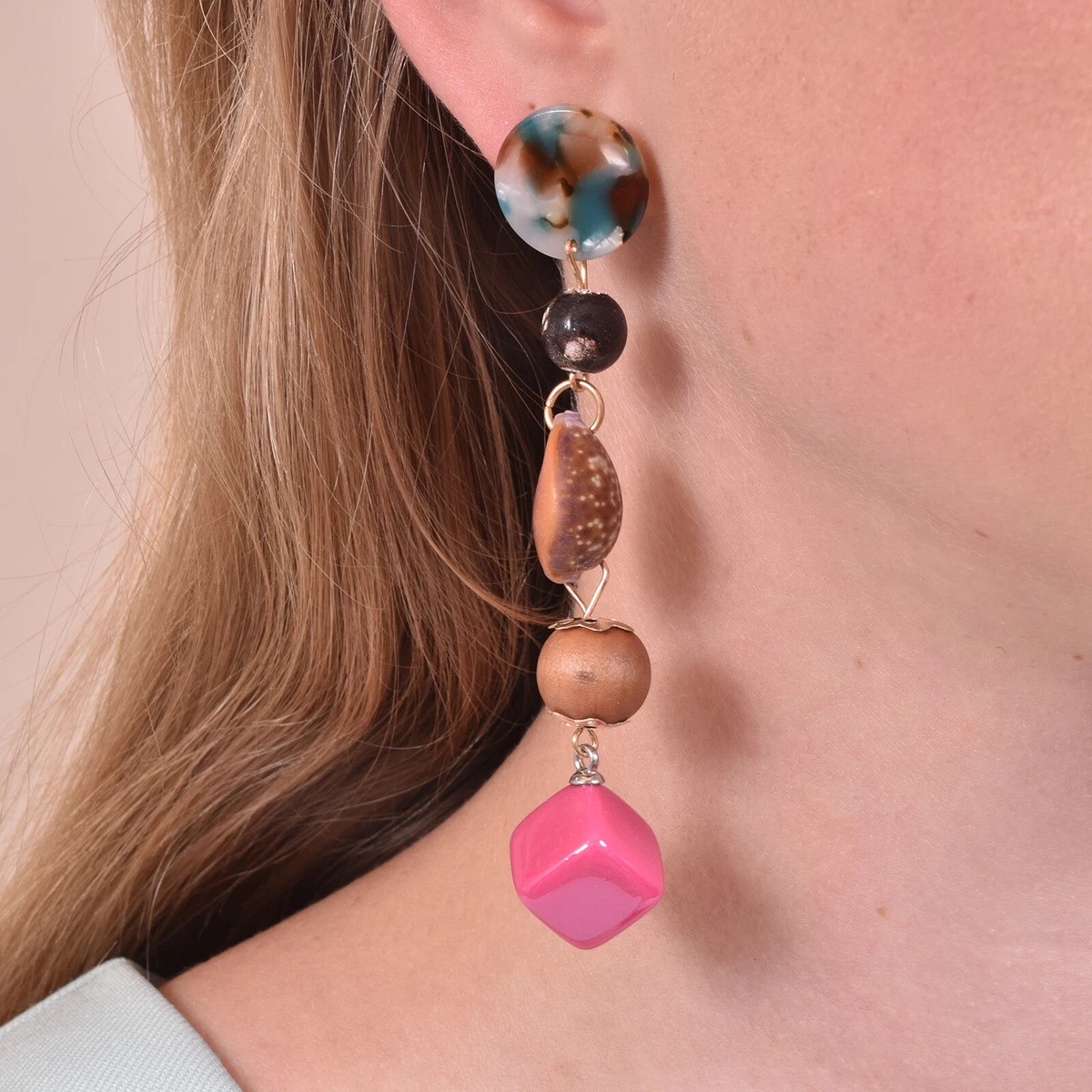 Fuchsia cheap statement earrings
