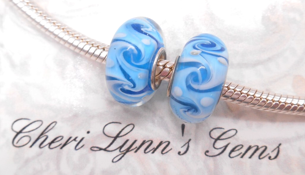 925 Sterling Silver Lampwork Murano Glass Charm Bead | Handmade For Pandora-style Bracelets & Necklaces - View #8