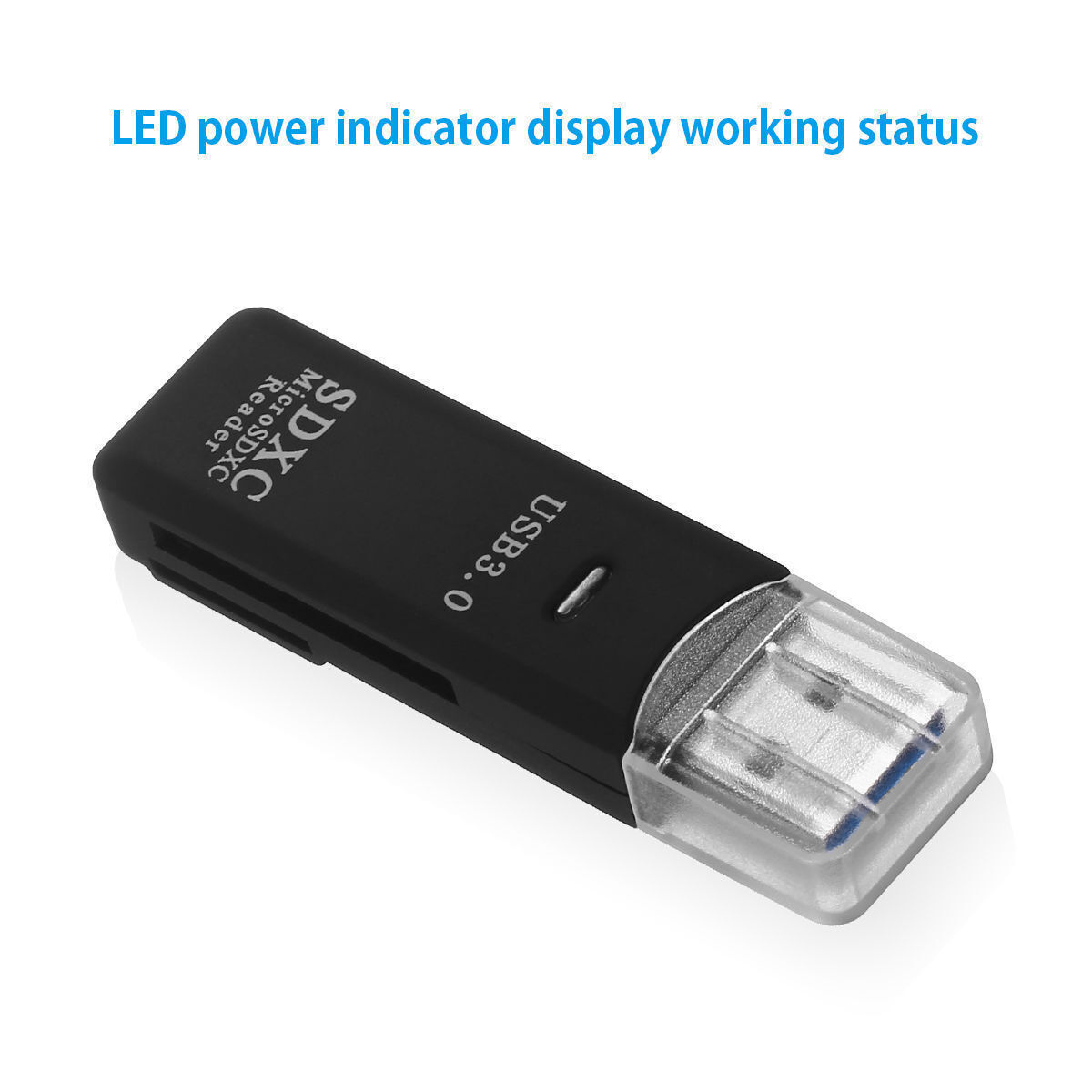 Memory Card Reader Dual Slot USB 3.0 High Speed Adapter For Micro