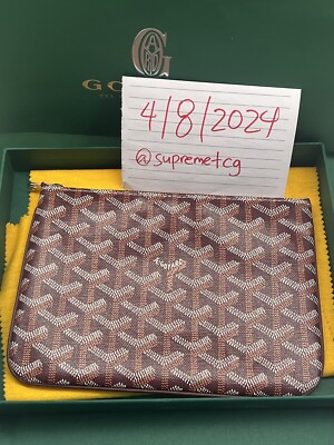 Maison Goyard - Pochette Sénat 2 PM Borde Pouch - Burgundy - [New, Receipt, Box]
