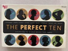 The Perfect Ten University Games Trivia Board Game - 2003 Pre Owned G22B 