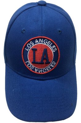 LOS ANGELES LA Adjustable Curved Visor Baseball Caps Hats LOT 1-12 Free Shipping