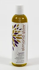 Almond Glow LAVENDER Body Lotion Massage Oil 8 oz Vitamin E moisturize 02/2026