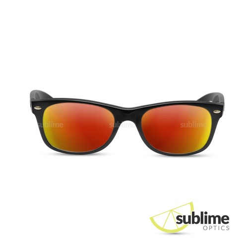 POLARIZED Metallic Red Replacement Lenses For Ray Ban RB2132 New Wayfarer 52mm - Picture 2 of 5