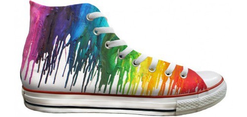 custom rainbow shoes