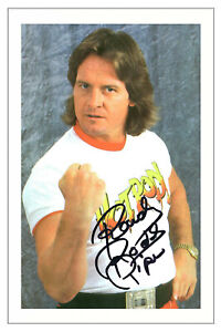 ROWDY RODDY PIPER WWE WRESTLING SIGNED PHOTO PRINT AUTOGRAPH