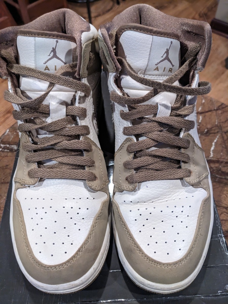 Jordan 1 Retro Armed Forces Pearl White Nike- Size 9