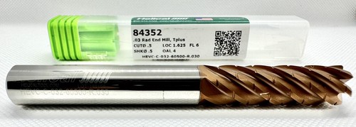 6 Flute 5/8x1-5/8x3-1/2 Variable Helix Solid Carbide End Mill - AlCrN Coated 6 Flute 5/8x1-5/8x3-1/2 Variable Helix Solid Carbide End Mill - AlCrN Coated