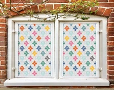 3D Colored Petals A565 Window Film Print Sticker Cling Stained Glass UV Zoe