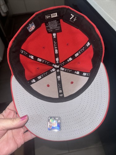 Kansas City Chiefs New Era On-Field 5950 Fitted Hat - Red - Picture 5 of 6