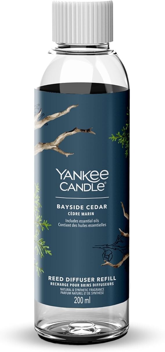 Yankee Candle Signature 200ml Reed Diffuser Refill - BAYSIDE CEDAR