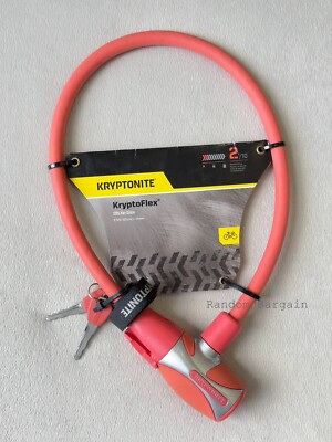 Kryptonite Kryptoflex 1265 schlüsselbetriebenes Kabel - Lachs