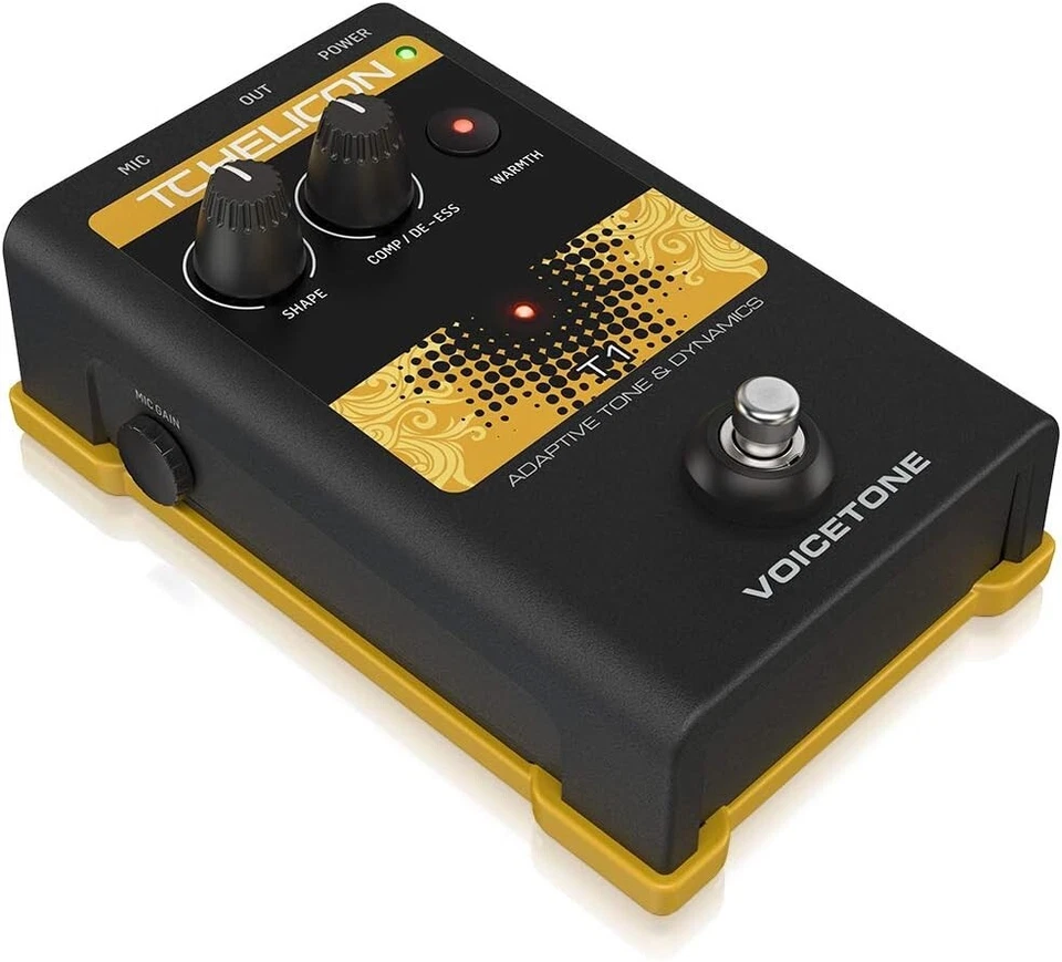 TC-Helicon VoiceTone T1 Vocal Tone and Dynamics Effects Pedal JP NEW - Image 3 of 4