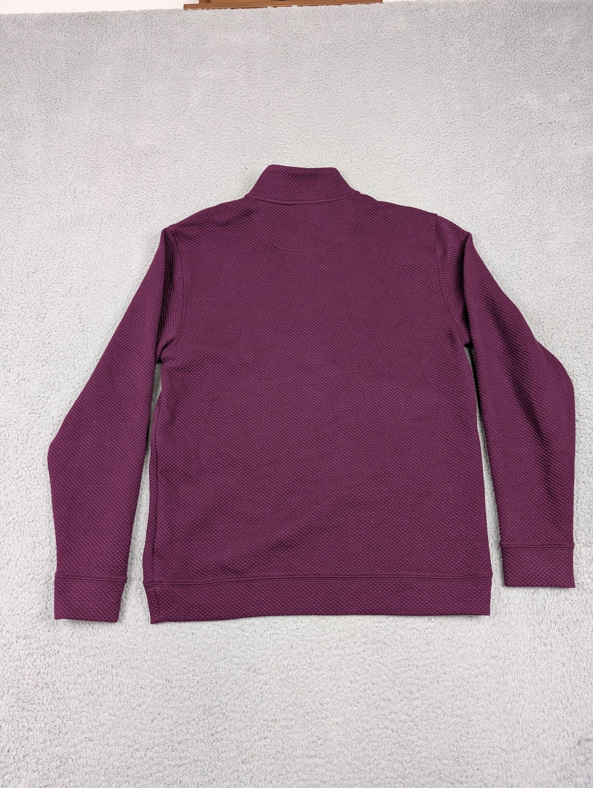 Walter Hagen Pullover Mens Small Beet Purple Clubhouse Quarter Zip Golf Thermal thumbnail 9