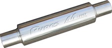 Two 2 Pypes M-80 Round Case Muffler 2.5 Ctr In 2.5 Ctr Out