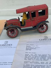 SELTEN ANTIK GEORGE CARETTE BLECH UHRWERK AUTO GERMANY CHRISTIES AUKTION