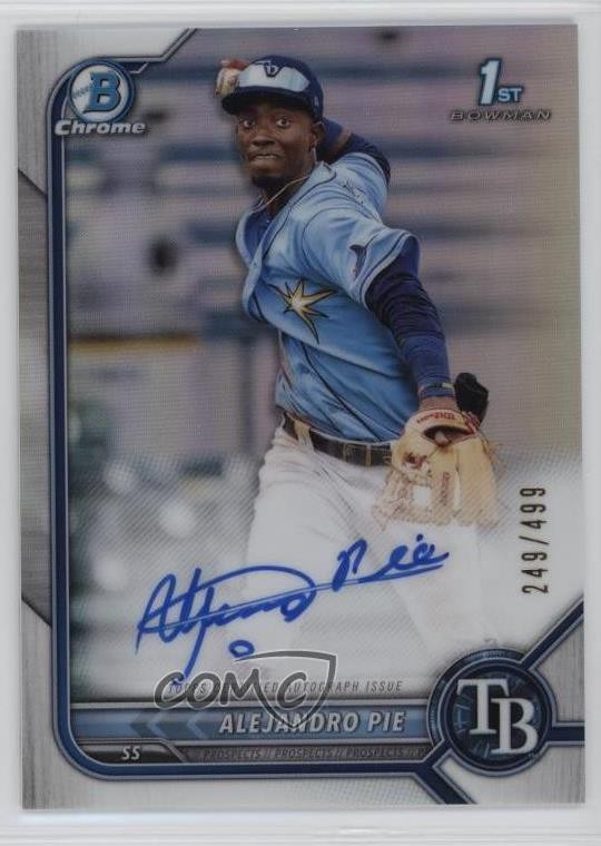 2022 Bowman Chrome Prospect Refractor 249/499 Alejandro Pie #CPA-AP Auto 02l6