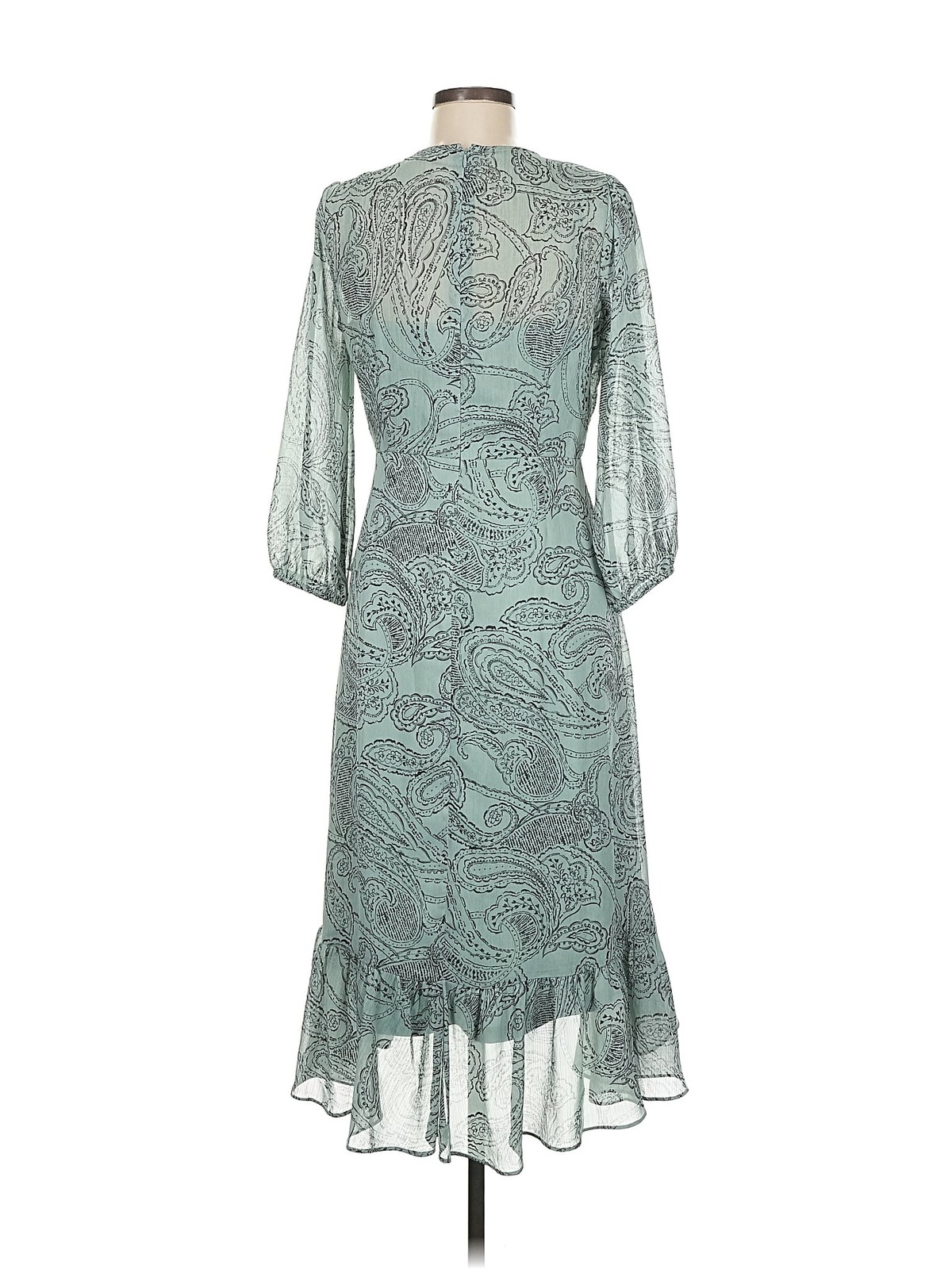 Calvin Klein Women Green Cocktail Dress 6 thumbnail 2