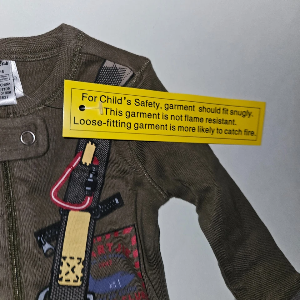 NUEVO CON ETIQUETAS Naartjie Footie Pijama Halloween Traje de Vuelo Luchador Piloto Bebé 3-6 Meses Foto 4 de 4