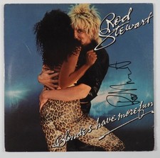 Rod Stewart JSA Signed Autograph Album Record Vinyl Blondes Have More Fun