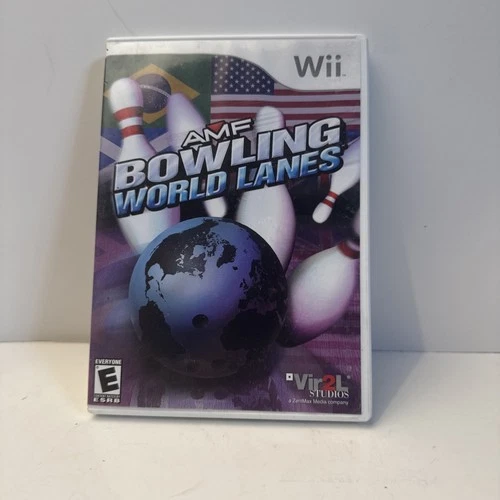 AMF Bowling: World Lanes Nintendo Wii CIB Complete Works & Tested