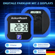 Elektronische Parkscheibe KBA-Zulassung Digitale Automatische Parkuhr + Batterie