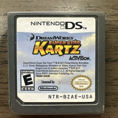 DreamWorks Super Star Kartz (Nintendo DS, 2011). Untested. No Case.