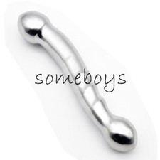 Stainless Steel Heavy G-spot/p-spot Double Dildo Massage Prostate Penis Fisting,