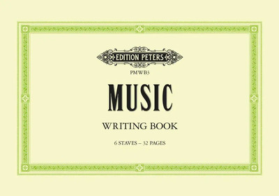 Edition Peters | Music Writing Book: A5 landscape 6-stave | Broschüre | Englisch