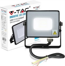 V-TAC PRO VT-50 Samsung Chip SMD LED Floodlight 50W Black Daylight Outdoor