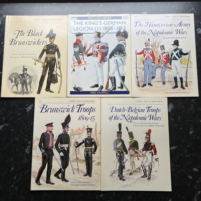 Osprey Publishing Men At Arms - Napoleonic Wars - Lot Of 5 Brunswick KGL